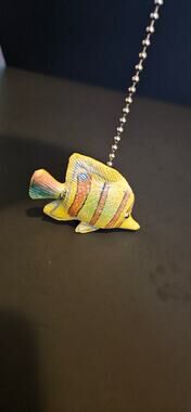 Tropical Angel Fish Ceiling / Lamp Chain Pull